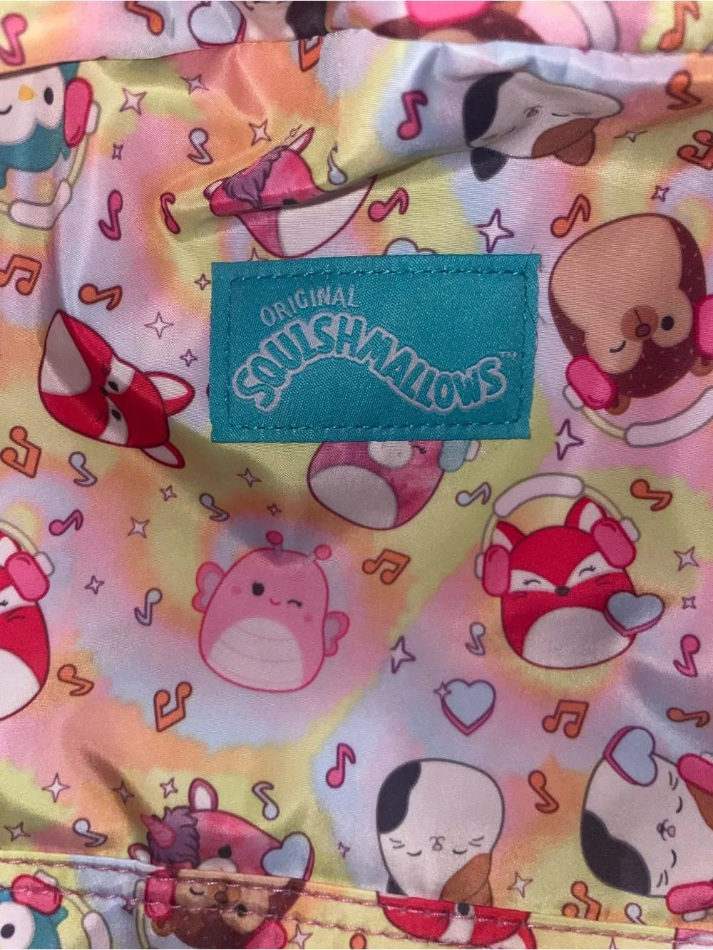 Original Squishmallows Backpack Reflective strap strips Brand New w/Tag